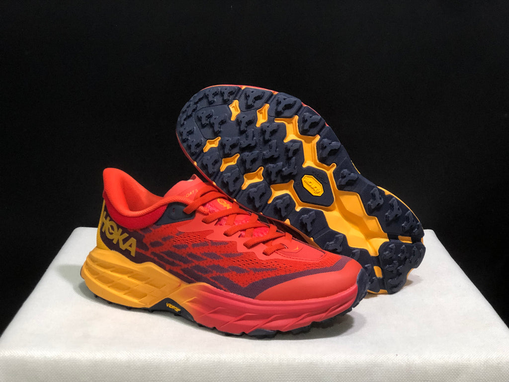 Hoka One One Speedgoat 5 Trail Running Shoes Sneakers Red