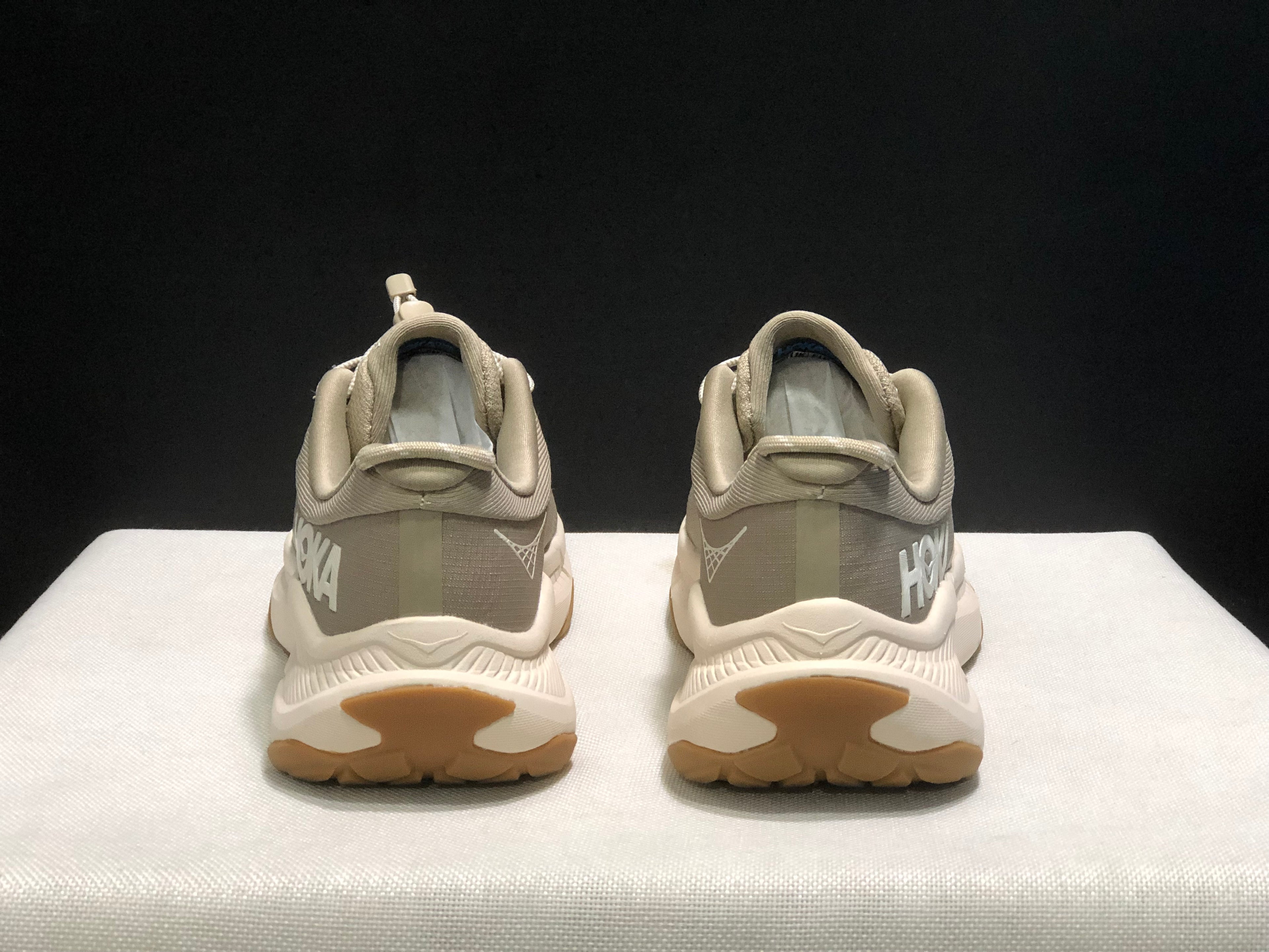 Hoka One One Transport Drawstring Low-top Running Shoes Sneakers Brown