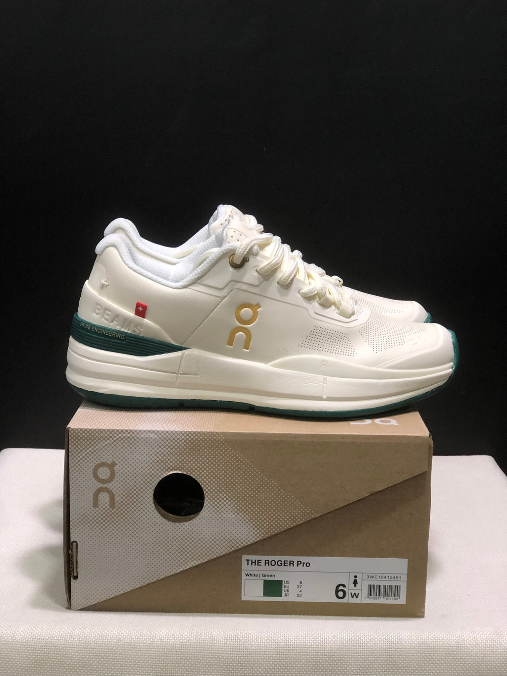 On Running The Roger Rro Durable And Breathable Tennis Shoes White/Green