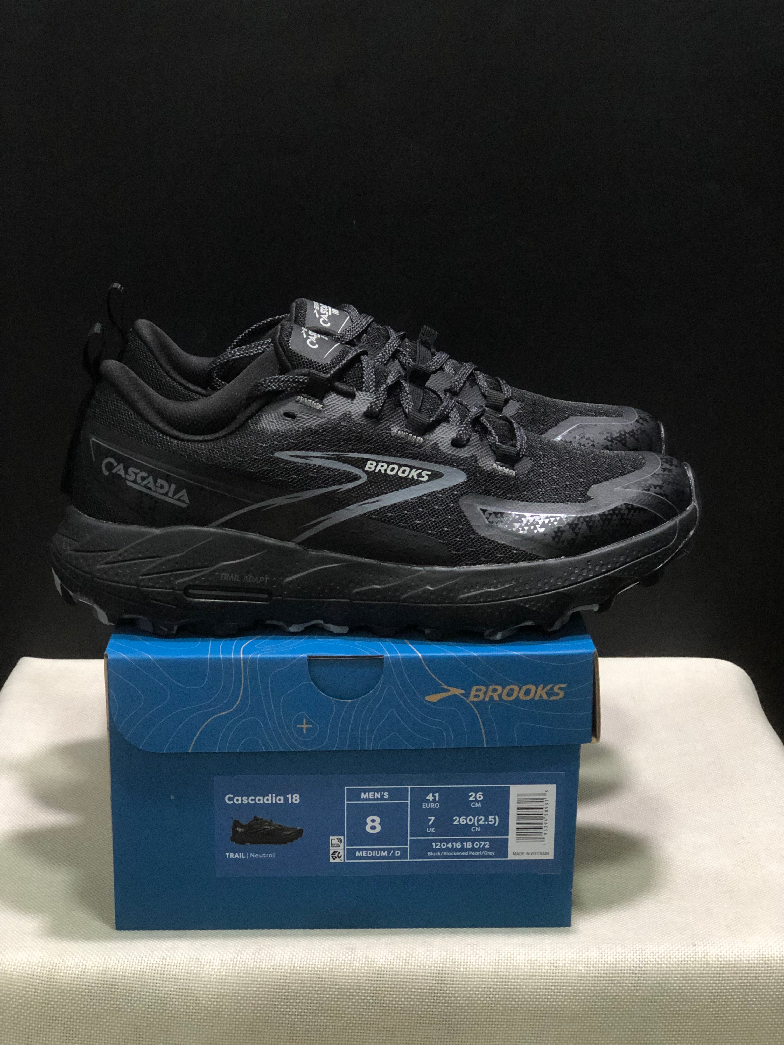 Brooks Cascadia 18 Low-top Running Shoes Black/Blackened Pearl/Grey