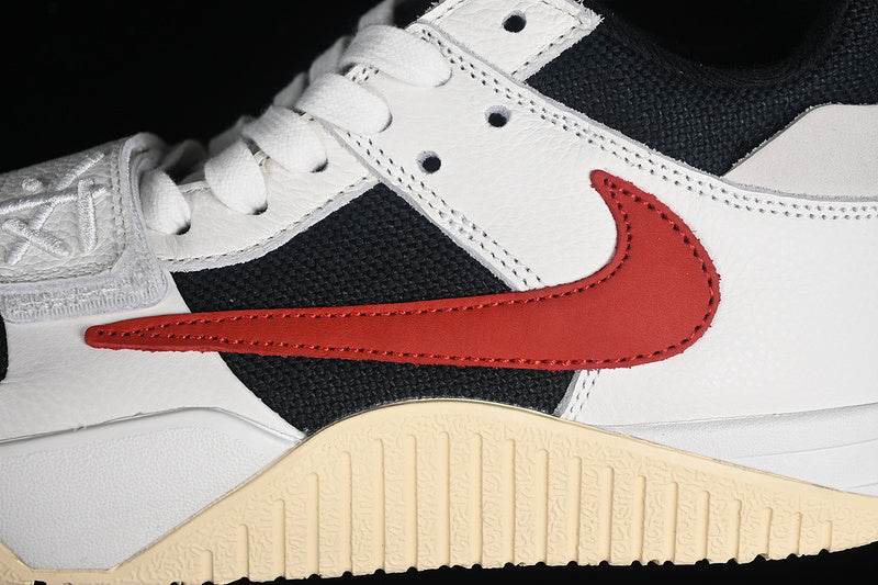 Travis Scott Nike Air Jordan Jumpman Jack TR Univerity Red Black White Muslin Sneakers