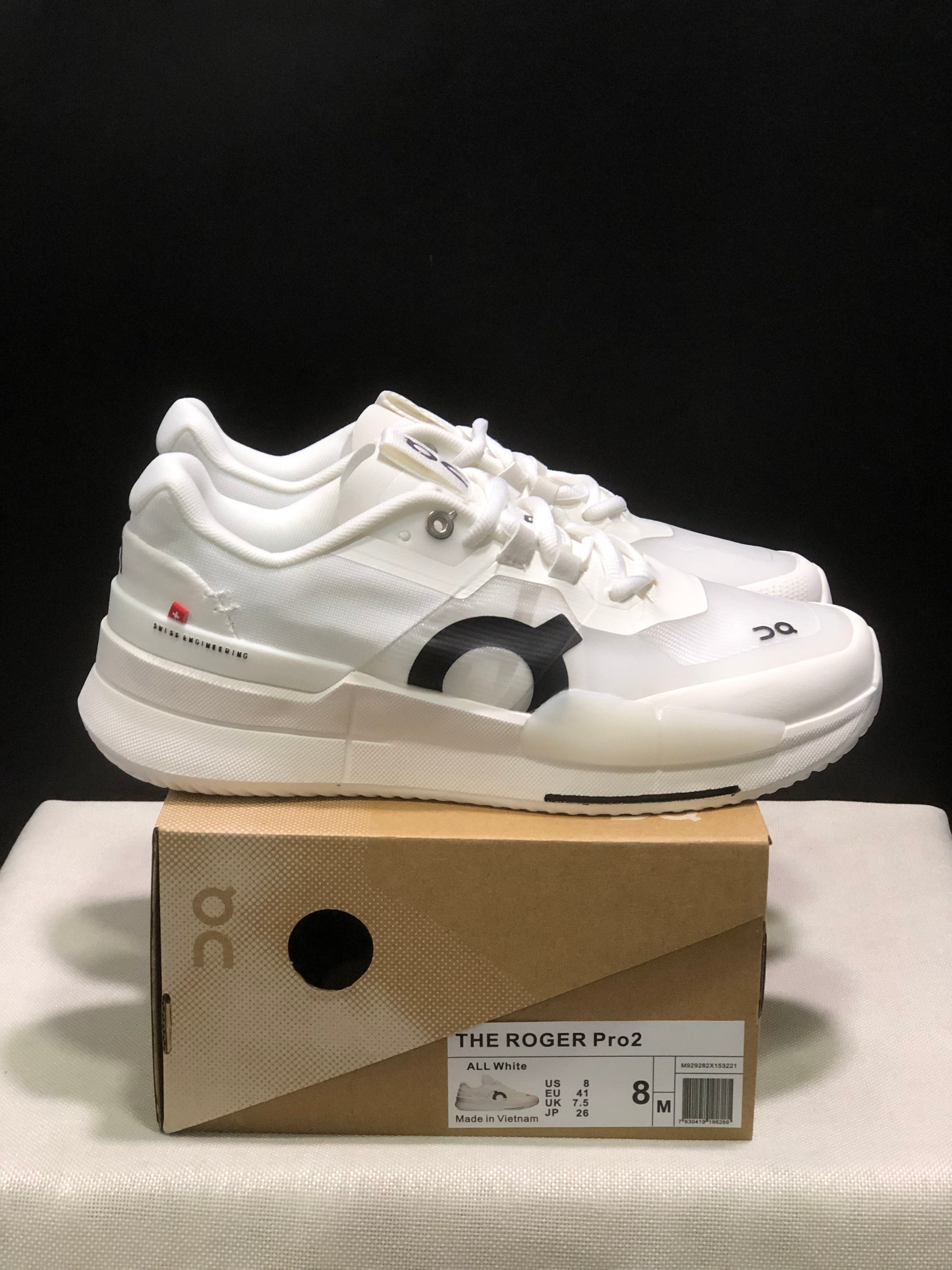 On Running The Roger Pro 2 Breathable Mesh Training Running Shoes White