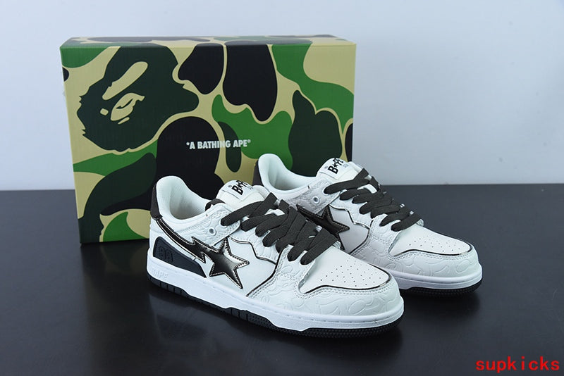 A Bathing Ape Bape Sta Sk8 Low White Black