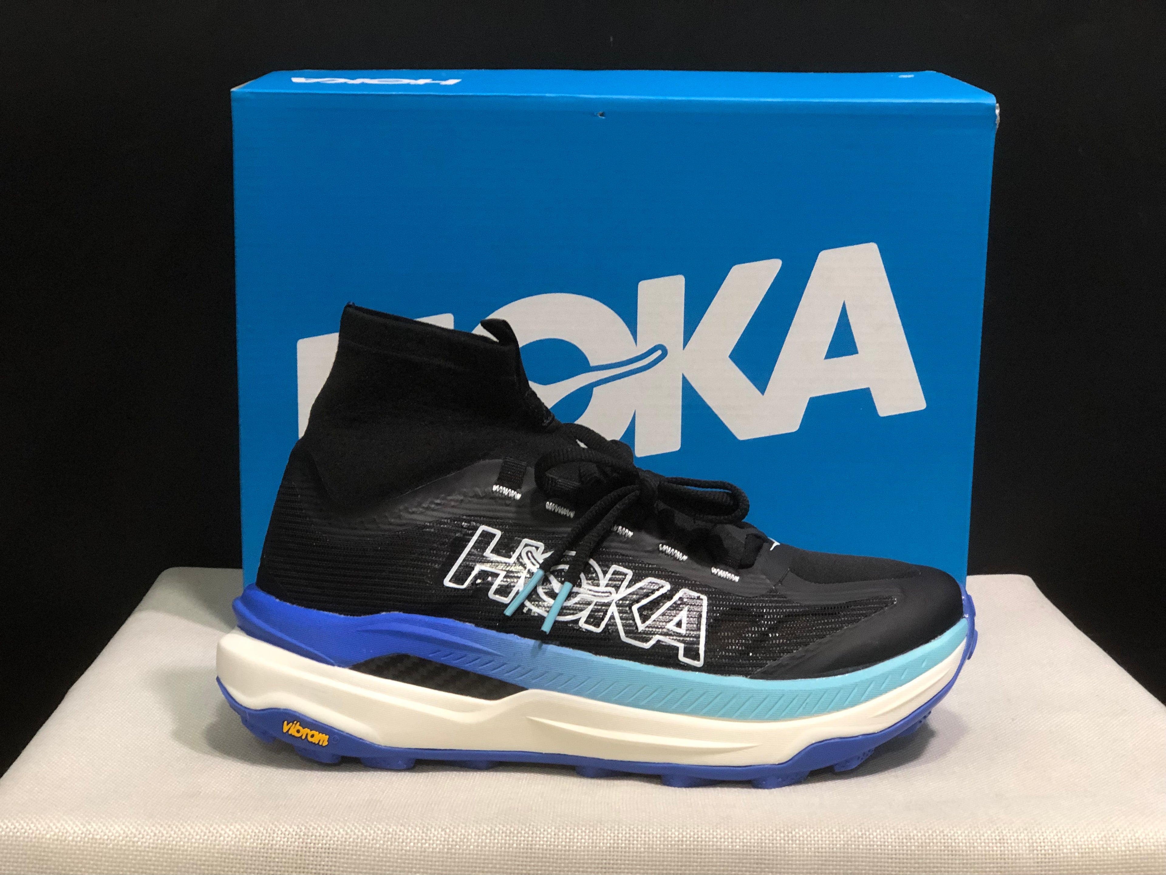 Hoka One One Tecton X 3 Comfortable High-top Running Shoes Sneakers Black