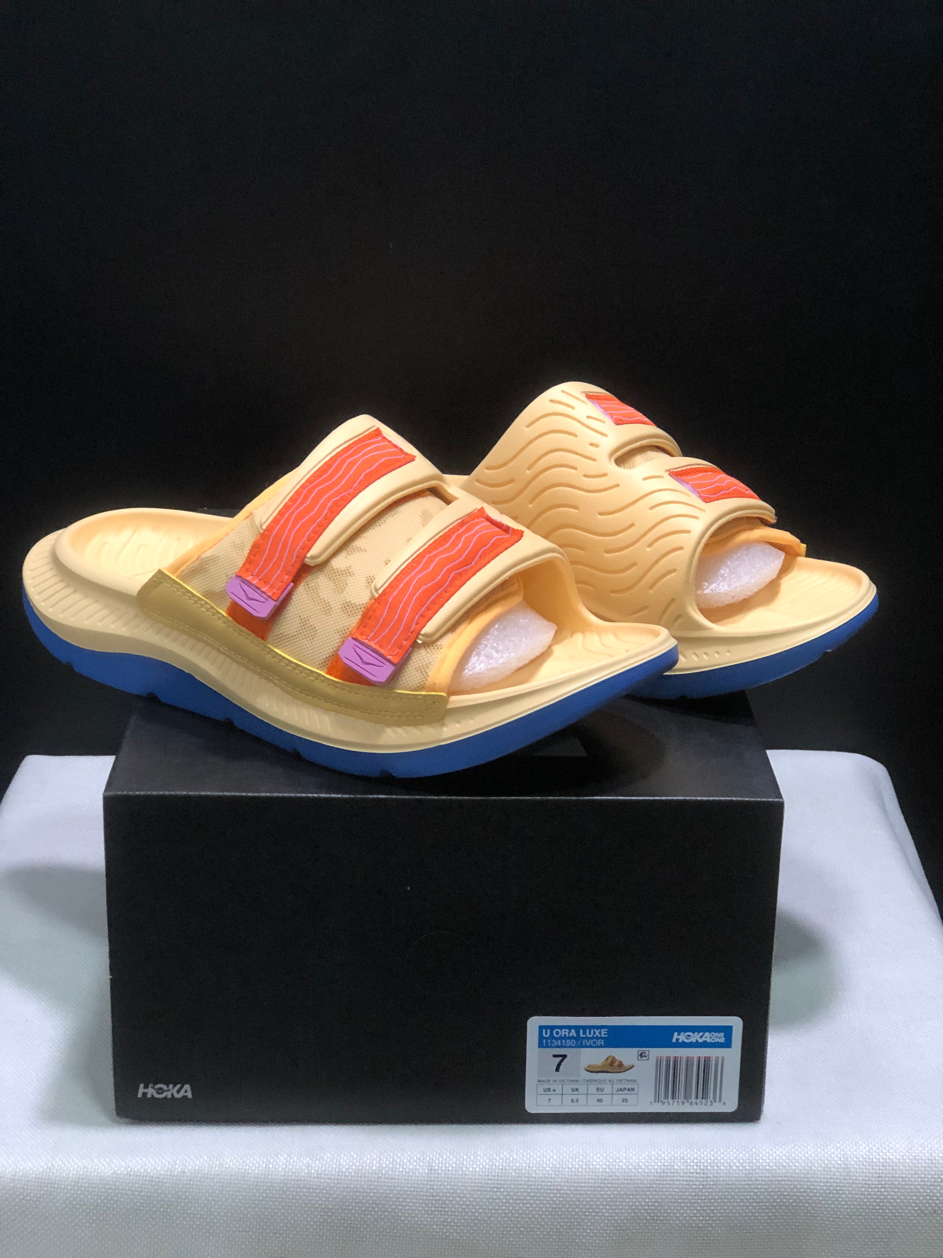 Wtaps x Hoka One One Ora Luxe Comfortable Sandals Light Yellow