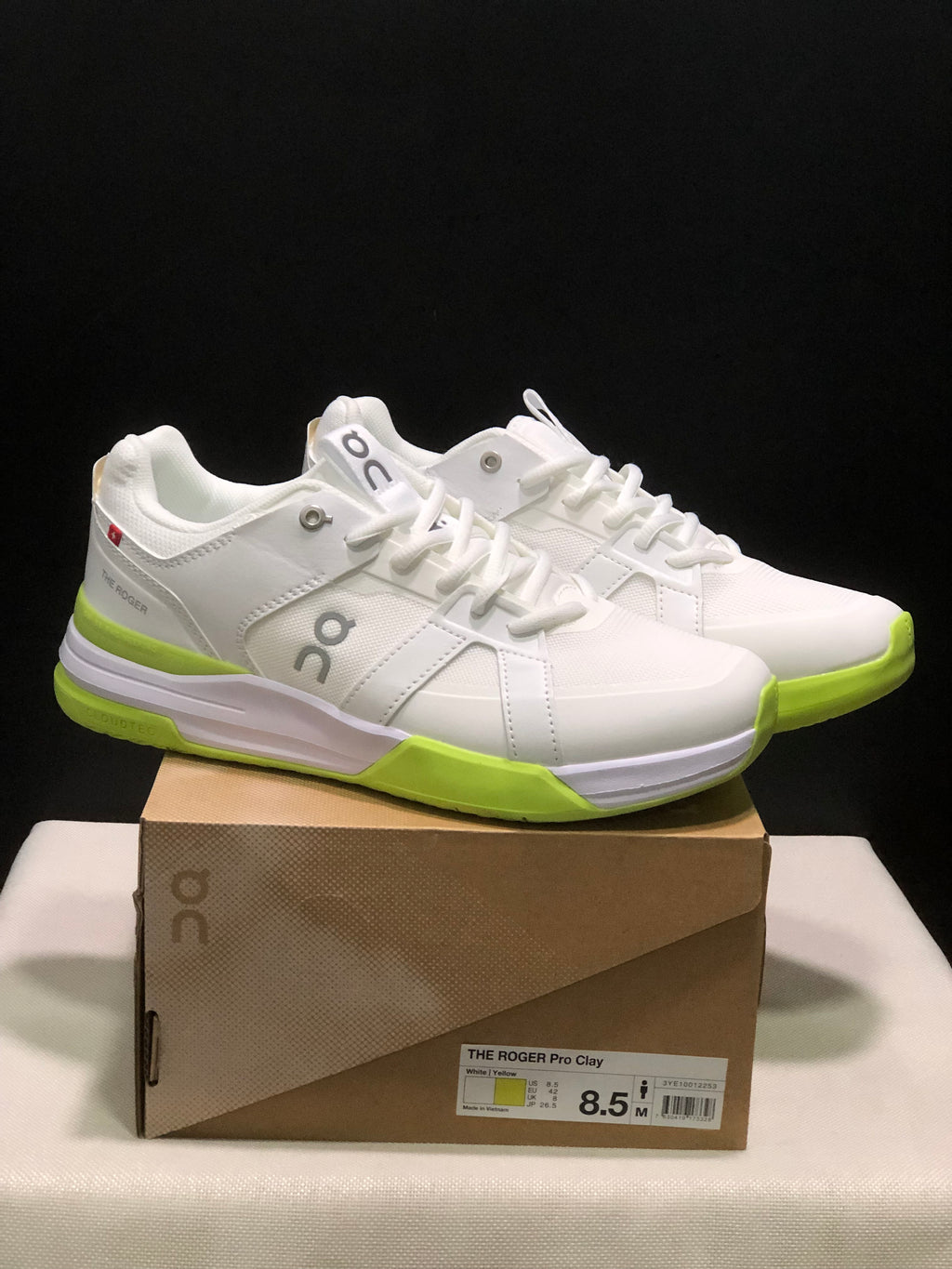 On Running The Roger Clubhouse Pro Anti-Slip Sports Shoes White/Yellow