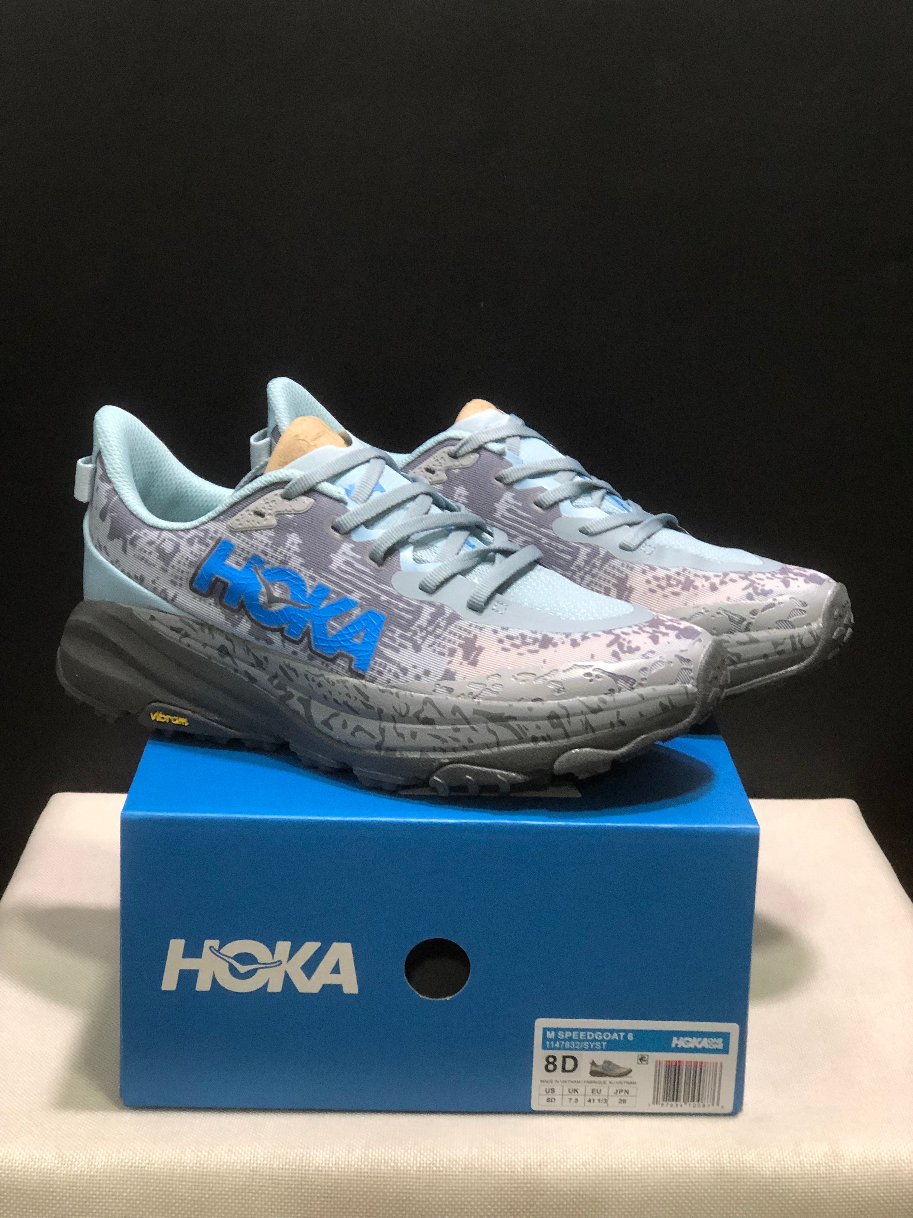 Hoka One One Speedgoat 6 Trail Running Shoes Sneakers Gray