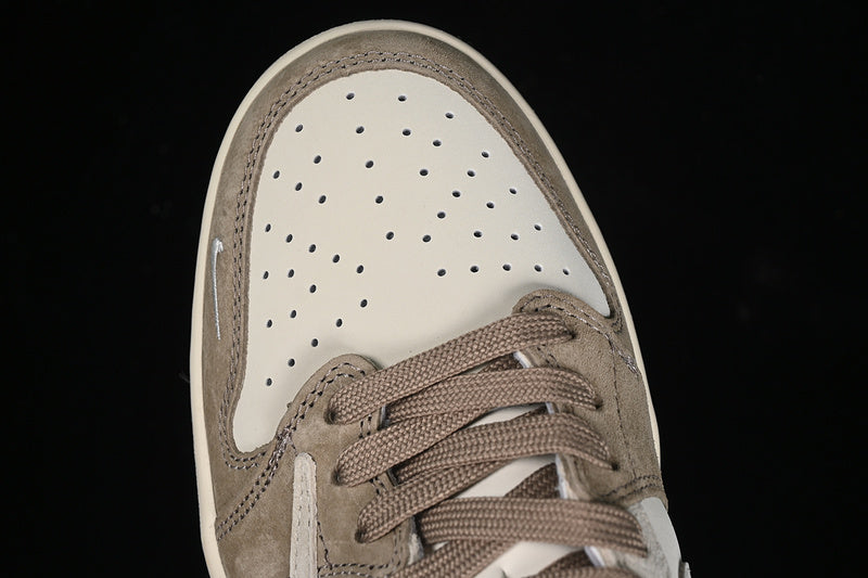 Travis Scott Fragment Design Nike Air Jordan 1 Low OG SP Beige Khaki Sneakers