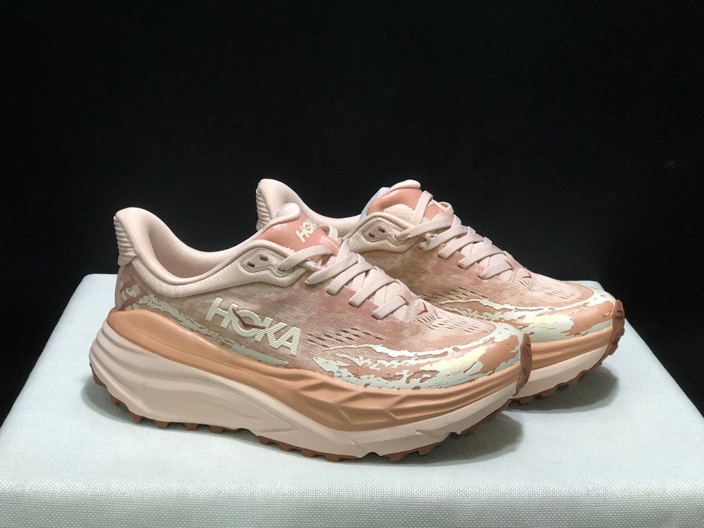 Hoka One One Stinson 7 Women's Comfortable Anti-slip Outdoor Running Shoes Sneakers Pink