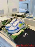 A Bathing Ape Bape Sta Low Blue Camo