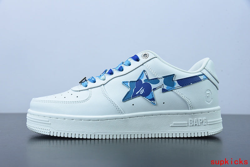 A Bathing Ape Bape Sta Low White ABC Camo Blue (2021)