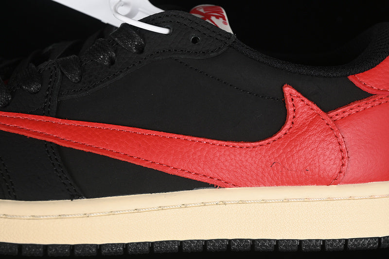 Travis Scott Nike Air Jordan 1 Low OG Black Red Sneakers
