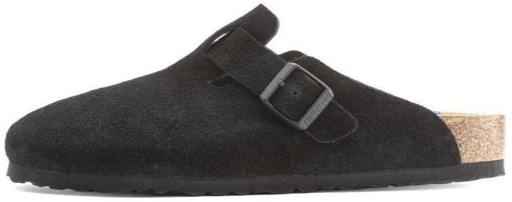 Birkenstock Boston 1023452 Black Suede Sandals