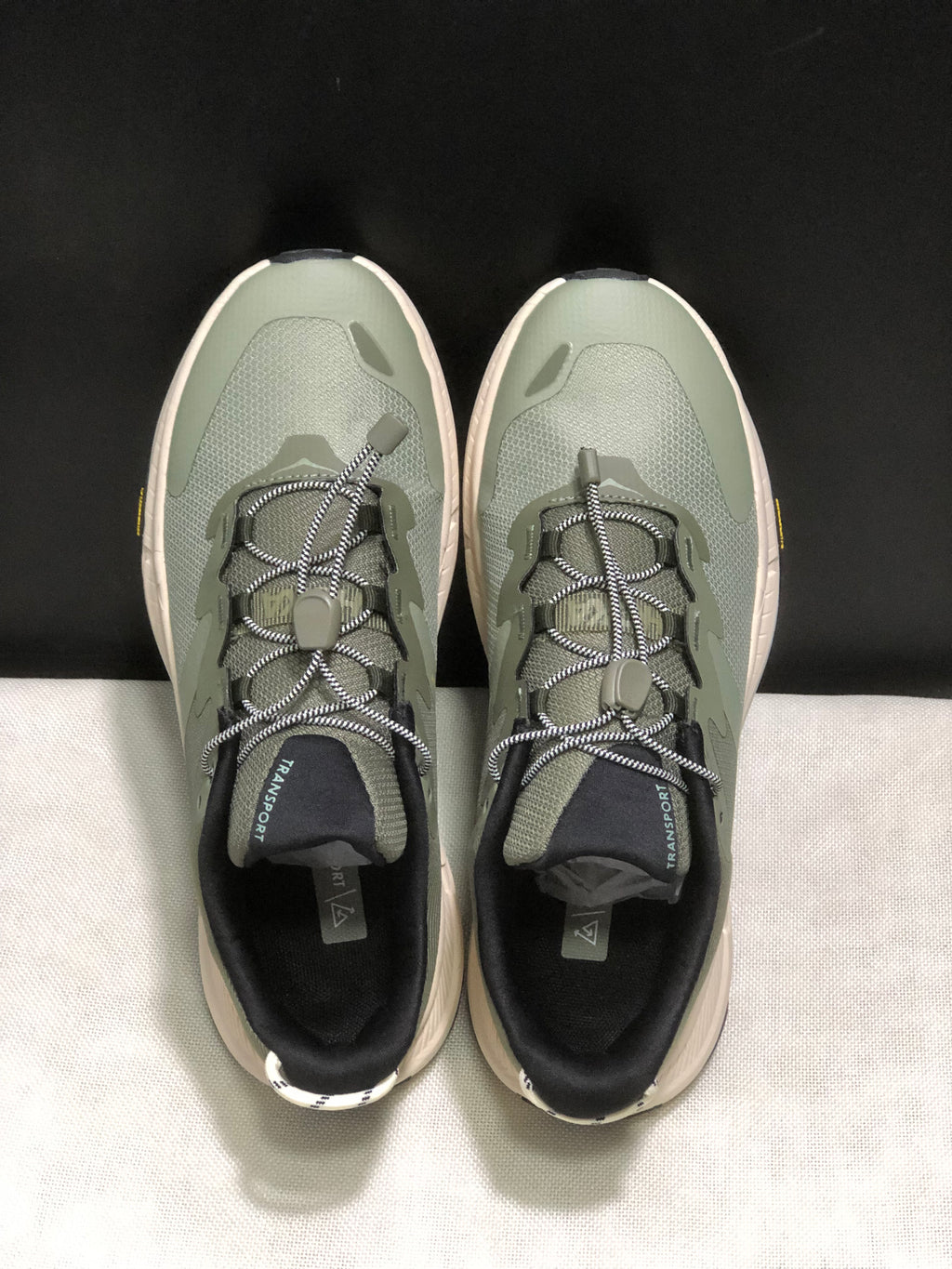 Hoka One One Transport Drawstring Low-top Running Shoes Sneakers Green