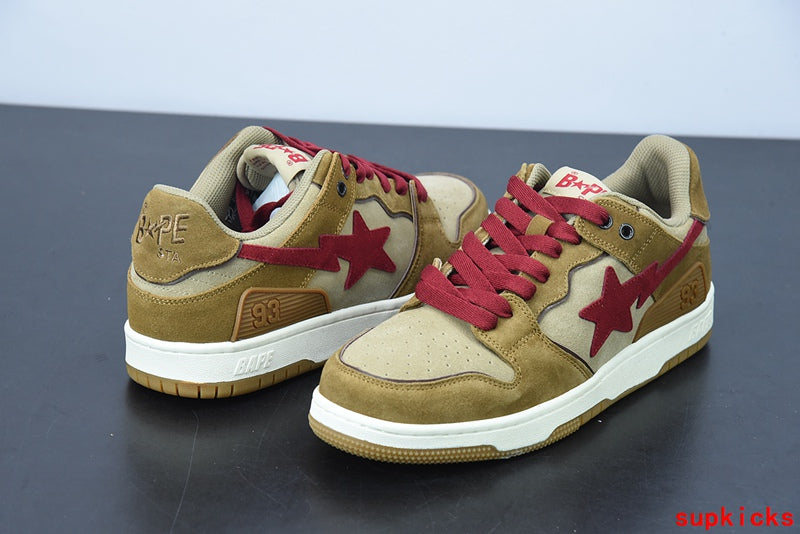 A Bathing Ape Sk8 Sta Wheat Red