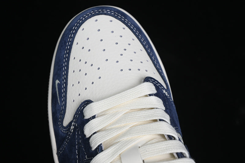 Travis Scott Fragment Design Nike Air Jordan 1 Low OG SP Navy White Sneakers