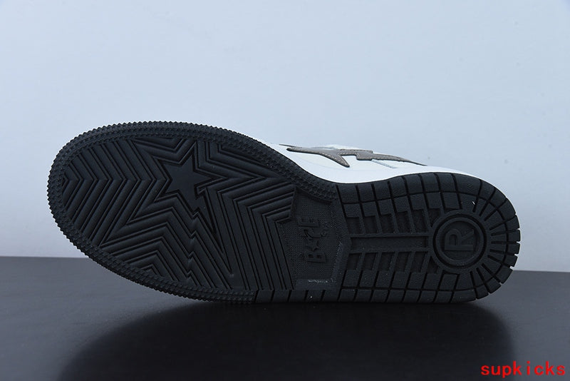 A Bathing Ape Bape Sta Sk8 Low White Black