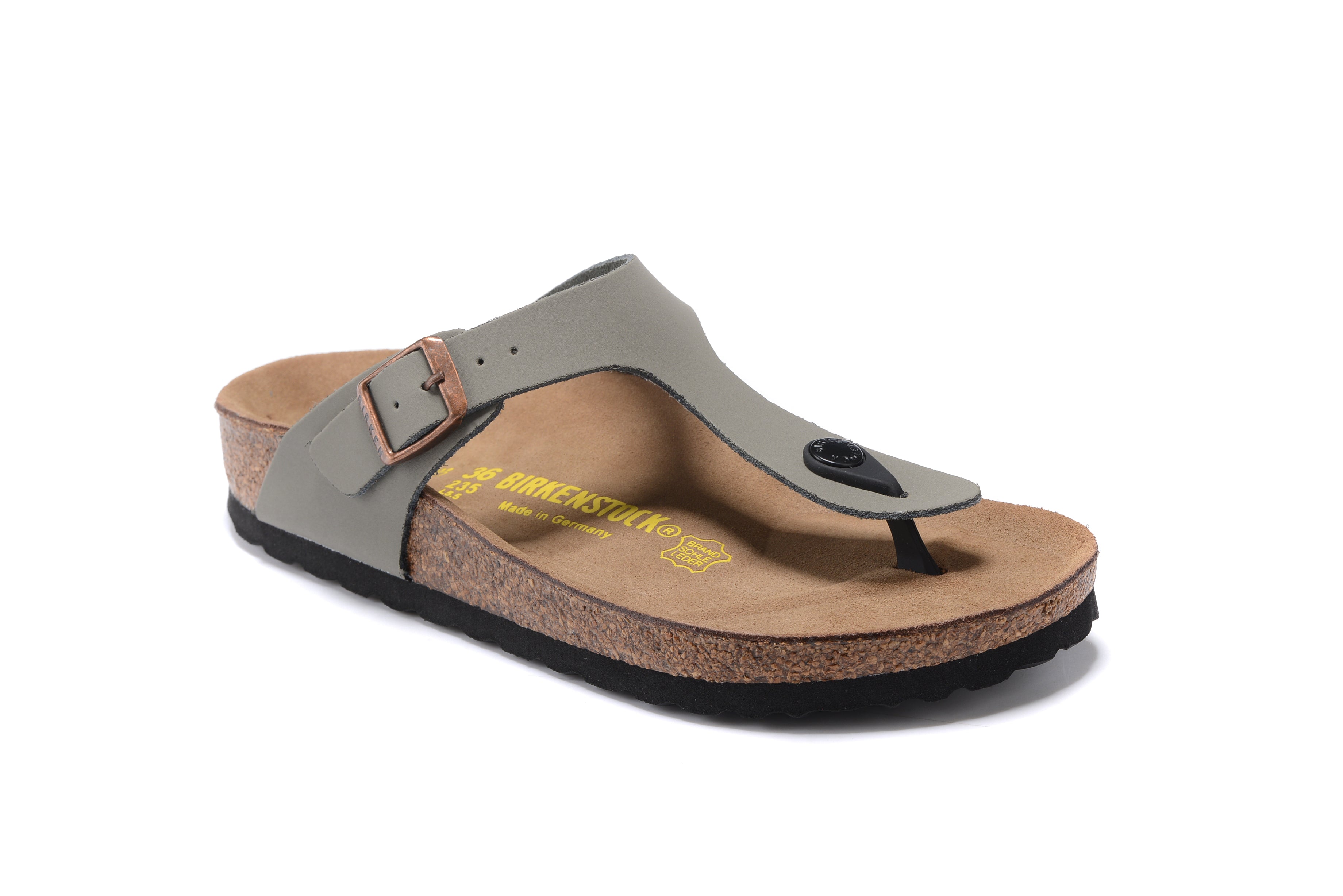 Birkenstock Gizeh Grey Scrub Flip Flops Sandals