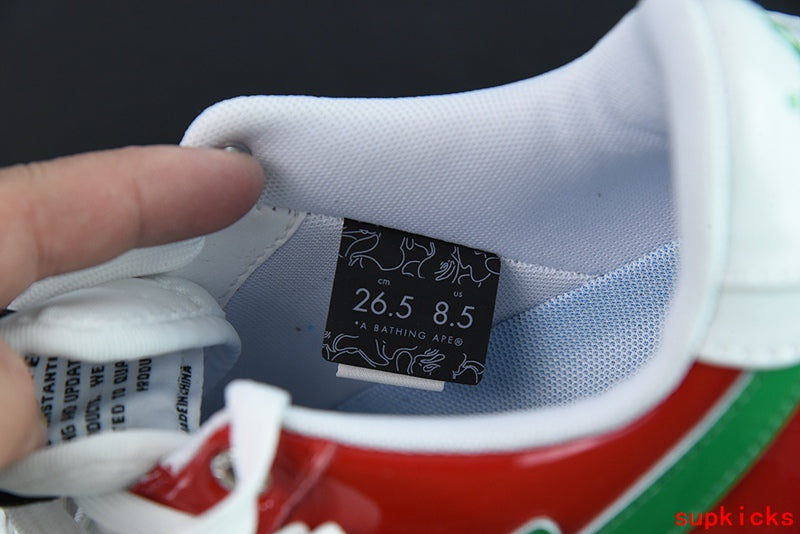 A Bathing Ape Bape Sta Low Green Red White