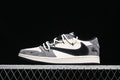 Travis Scott Fragment Design Nike Air Jordan 1 Low OG SP Black Grey White Sneakers