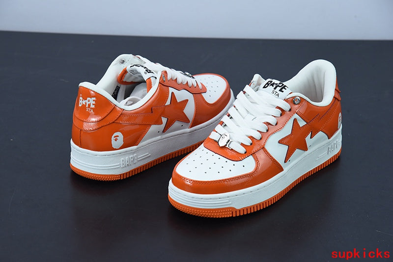 A Bathing Ape Bape Sta Low Orange