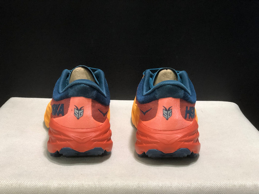 Hoka One One Speedgoat 5 Blue/Orange Trail Running Shoes Sneakers