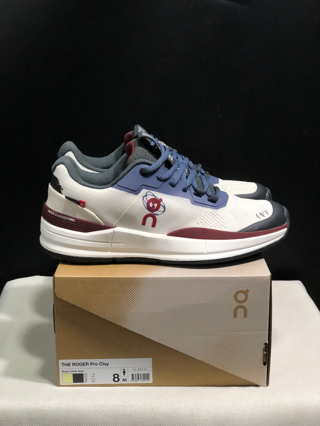 On Running The Roger Rro Durable And Breathable Tennis Shoes Beige/Dark Grey