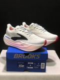 Brooks Glycerin Max Comfortable Low-top Running Shoes White/Black/Pink