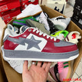 A Bathing Ape Bape Sta Low Red Gray