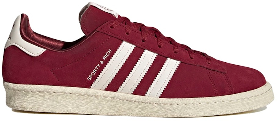 Sporty & Rich Adidas Campus1 80s Collegiate Burgundy HQ6074 Lifestyle Shoes