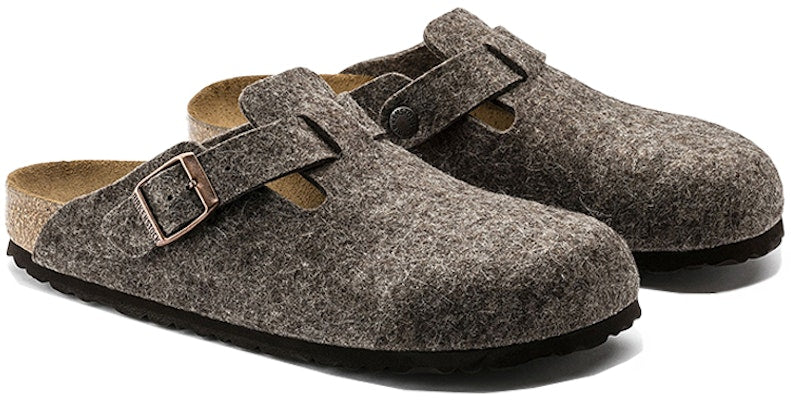 Birkenstock Boston Wool Felt 0160583 Cacao Sandals