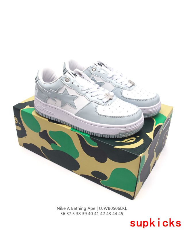 A Bathing Ape Bape Sta Sk8 Low Gray