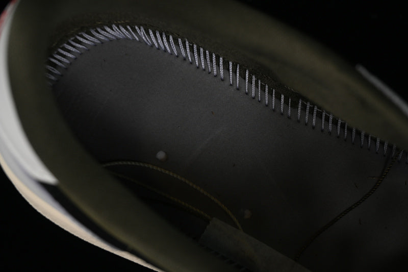 Travis Scott Nike Air Jordan 1 Low OG Medium Olive Black Sail Muslin Sneakers