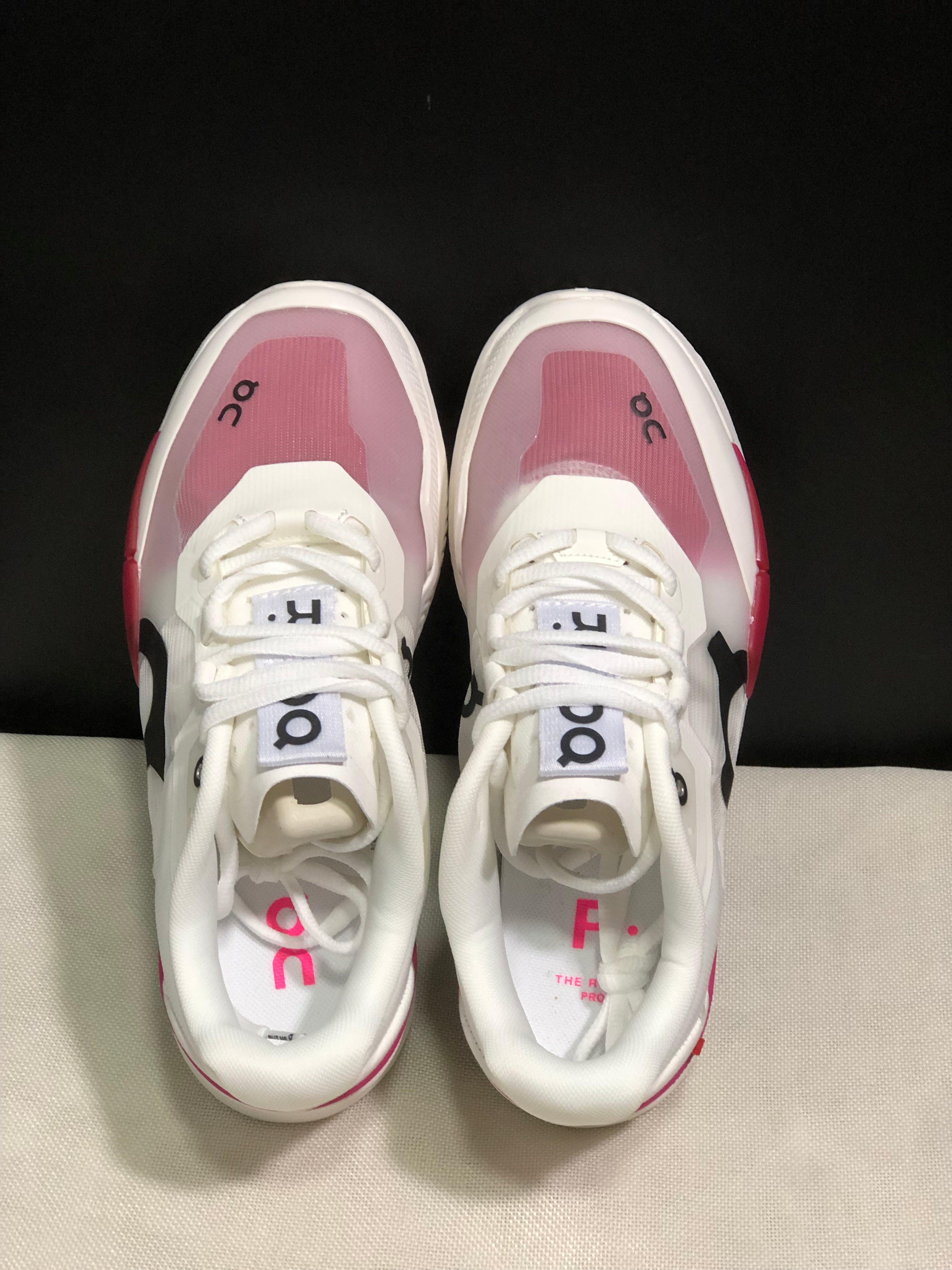 On Running The Roger Pro 2 Breathable Mesh Training Running Shoes White/Rose Red