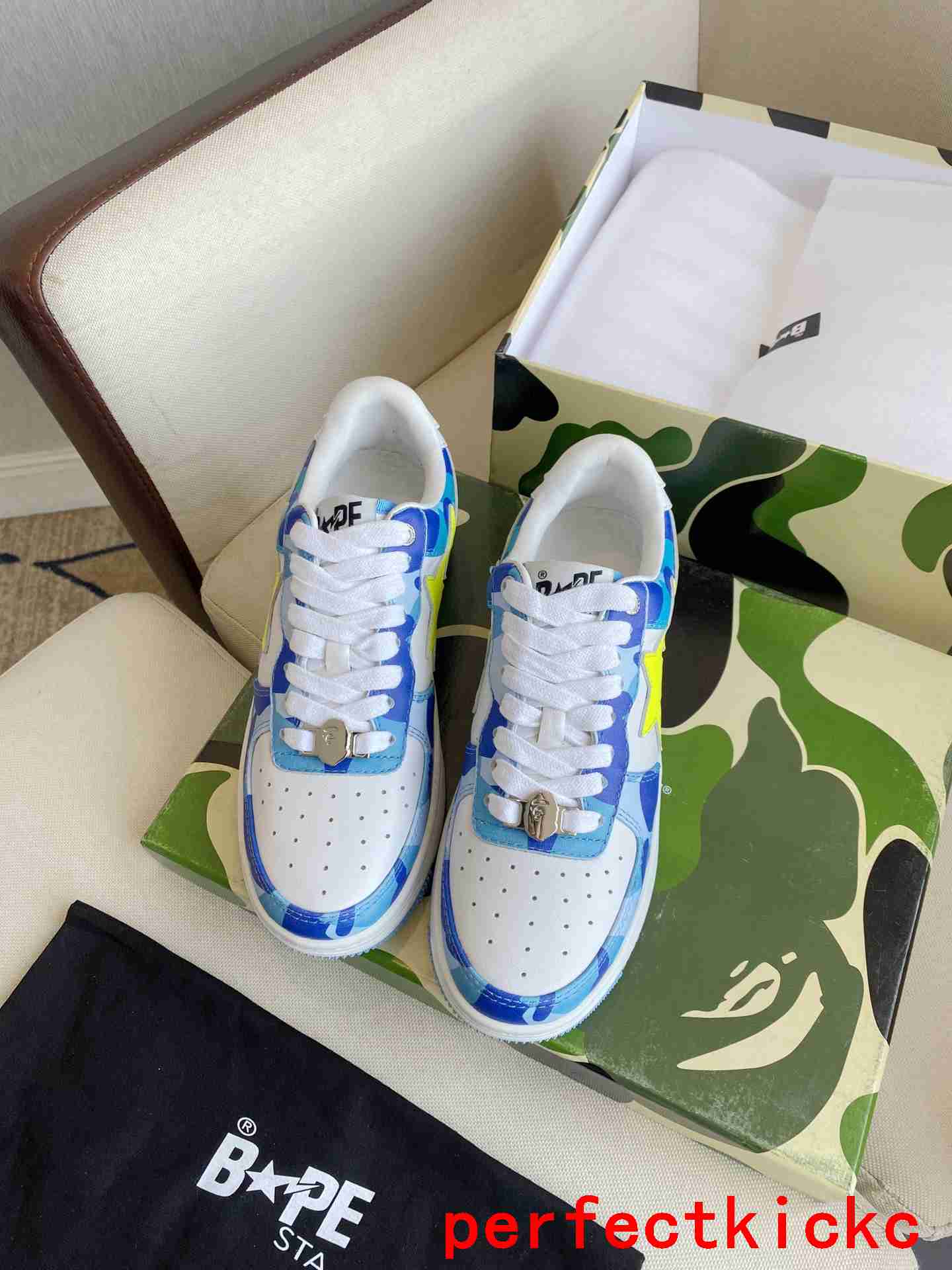 A Bathing Ape1 Bape Sta Low Blue Camo