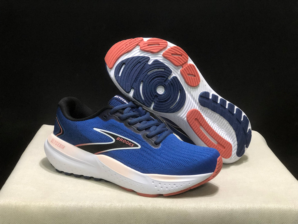 Brooks Glycerin 21 Low-top Casual Running Shoes Blue/Pink