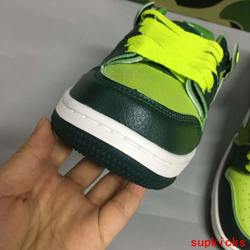 A Bathing Ape1 Bape SK8 Sta Green White 1J30291024