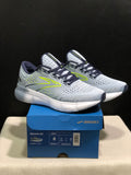 Brooks Glycerin GTS 20 Shock-absorbing Wear-resistant Running Shoes Grey/Fluorescent Green