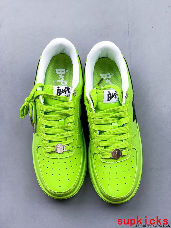 A Bathing Ape Bape Sta Low Fluorescent Green