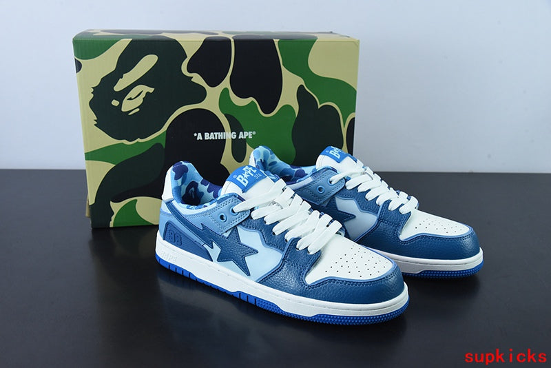 A Bathing Ape Bape Sta Sk8 Blue Gradient Camo