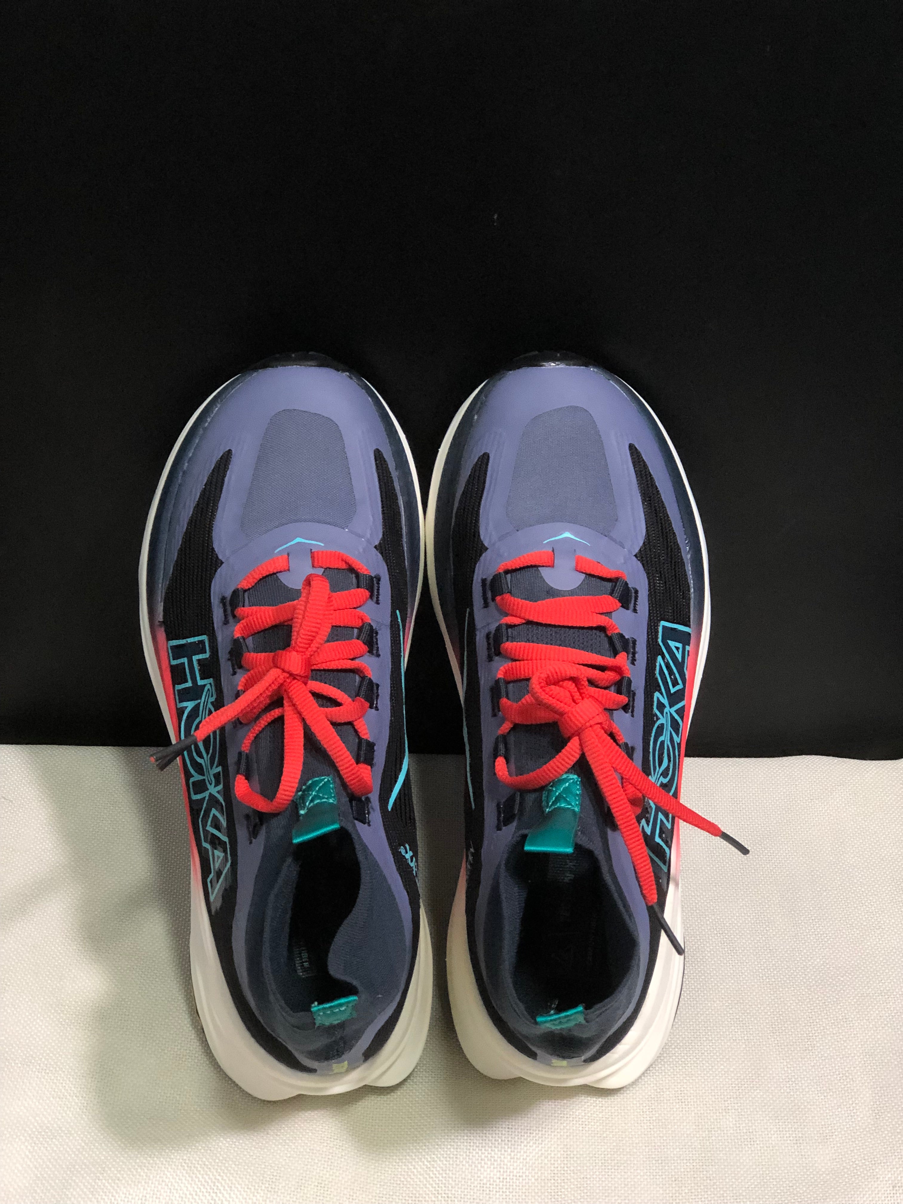 Hoka One One Tecton X 3 Comfortable High-top Running Shoes Sneakers Purple