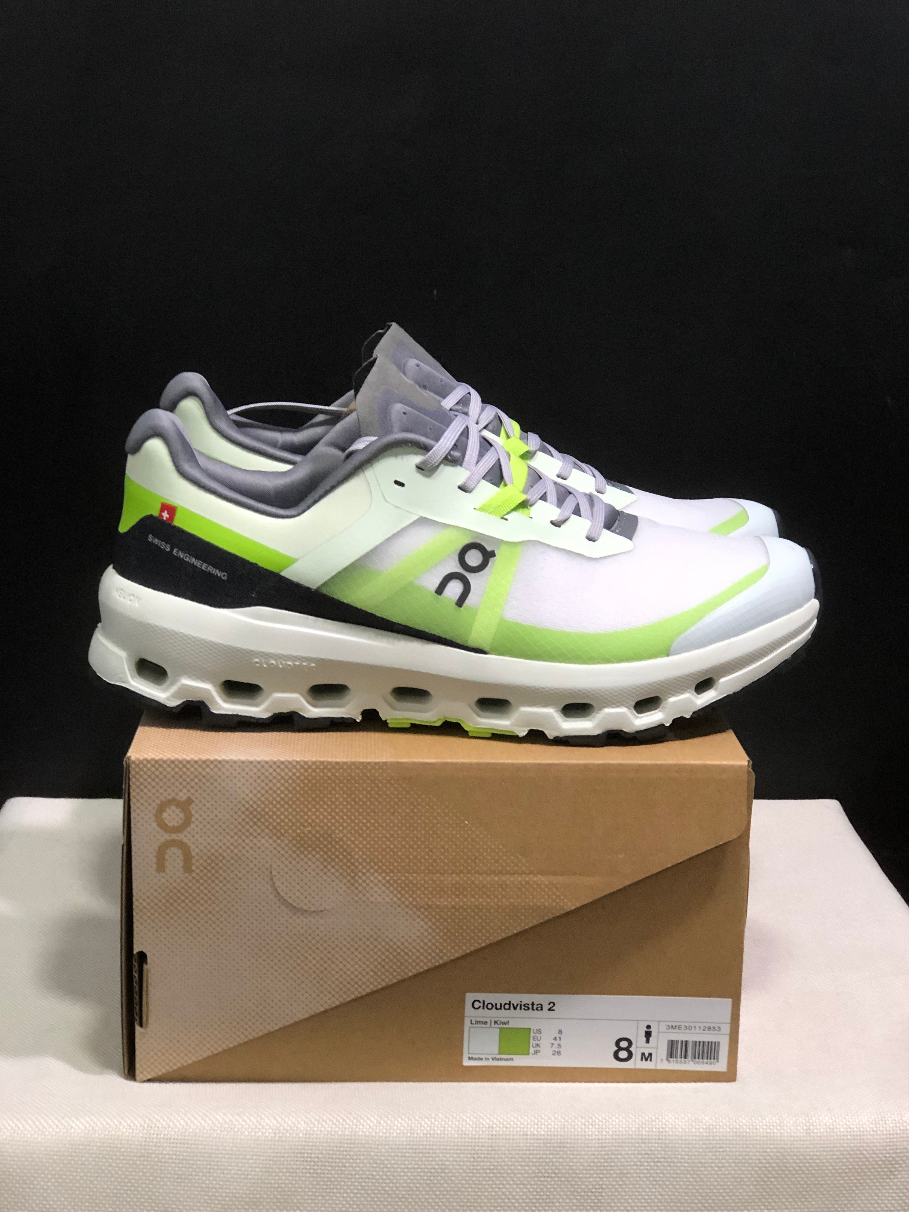 On Running Cloudvista 2 Waterproof Trail Running Shoes Grey/Ivory/Green
