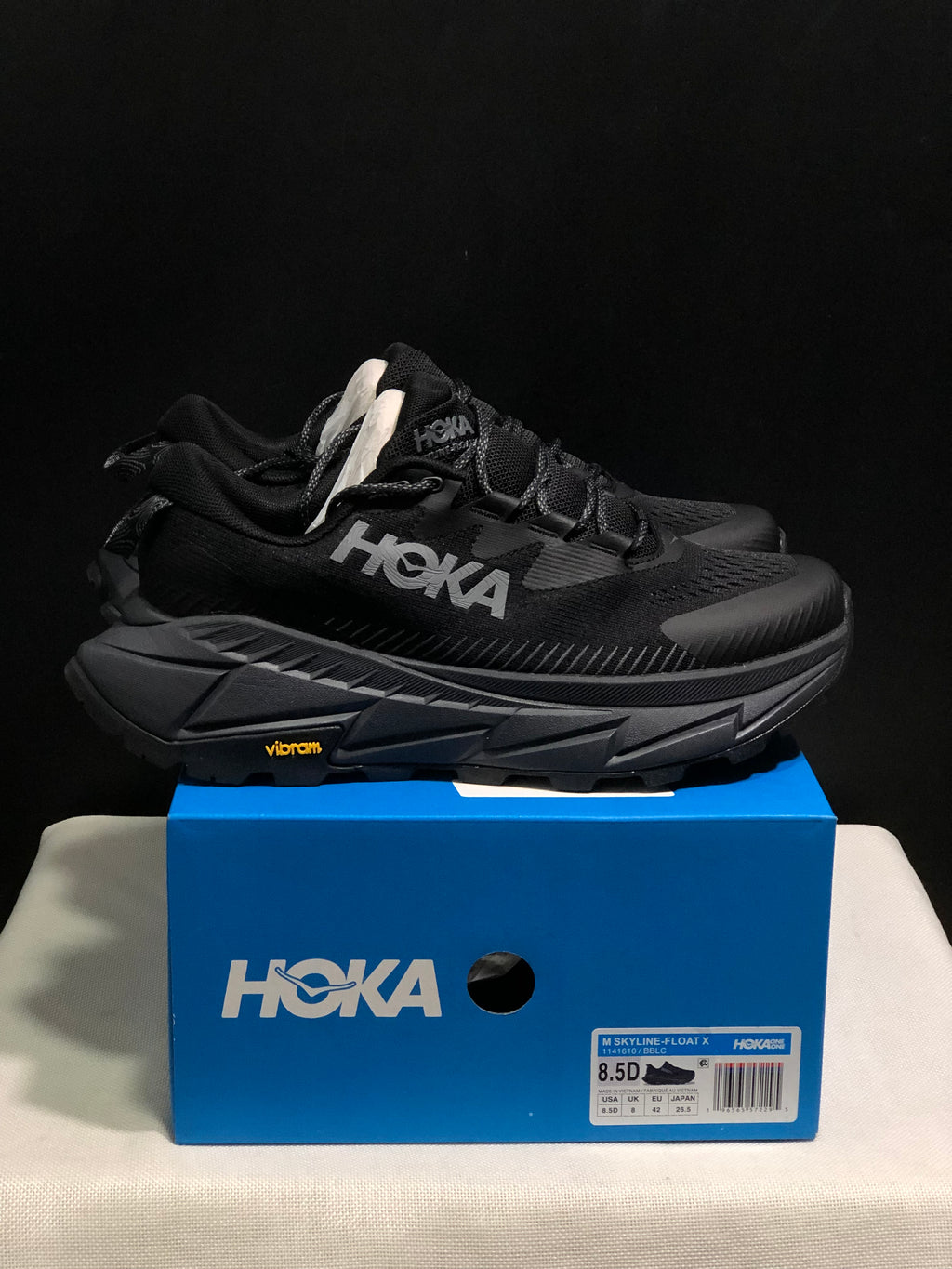 Hoka One One Skyline Float X Outdoor Running Shoes Sneakers Black