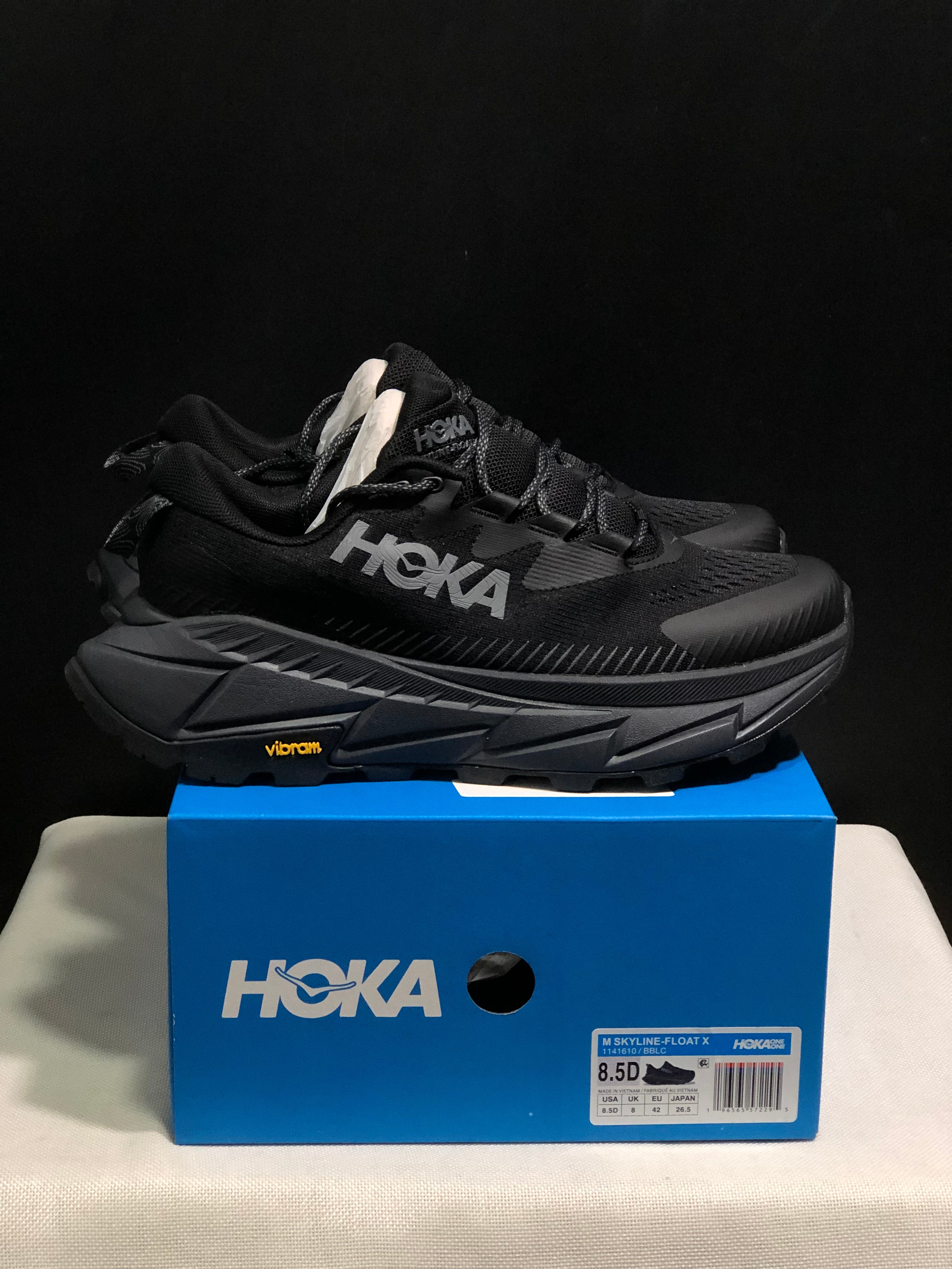 Hoka One One Skyline Float X Outdoor Running Shoes Sneakers Black