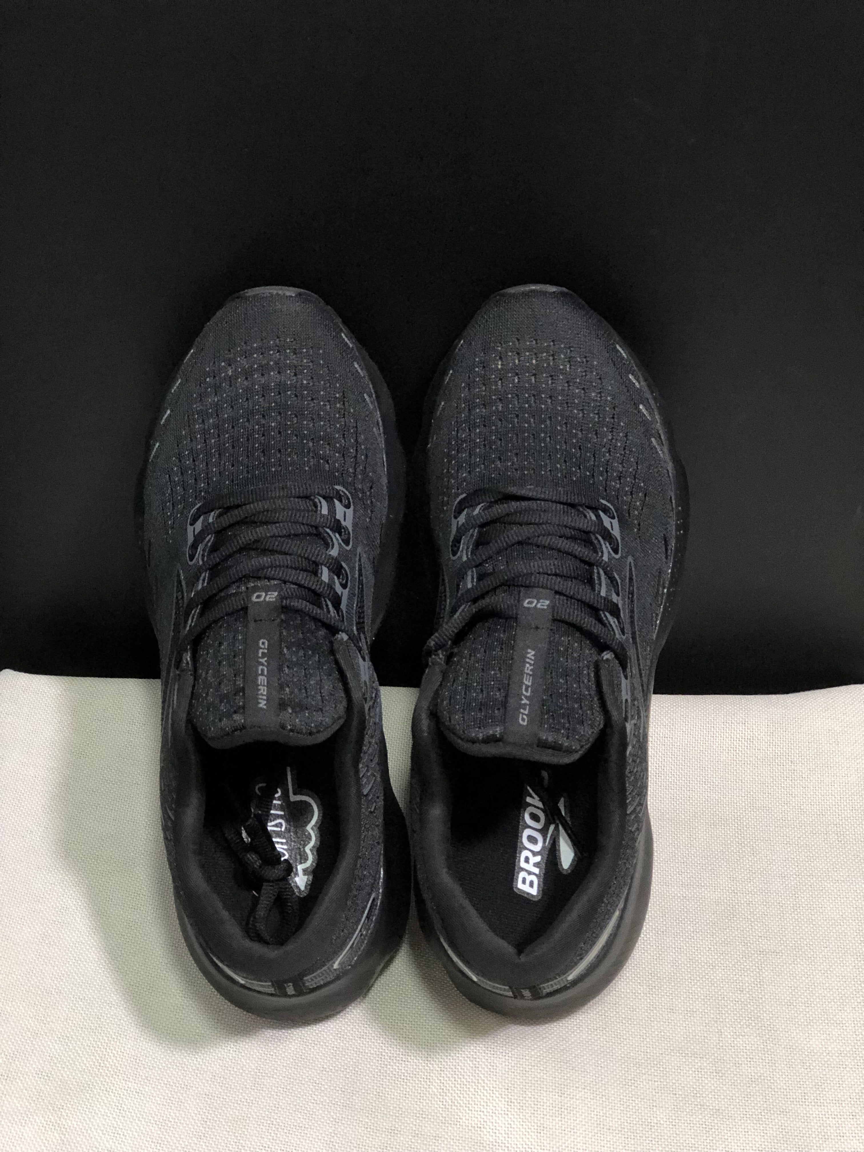 Brooks Glycerin GTS 20 Shock-absorbing Wear-resistant Running Shoes Black