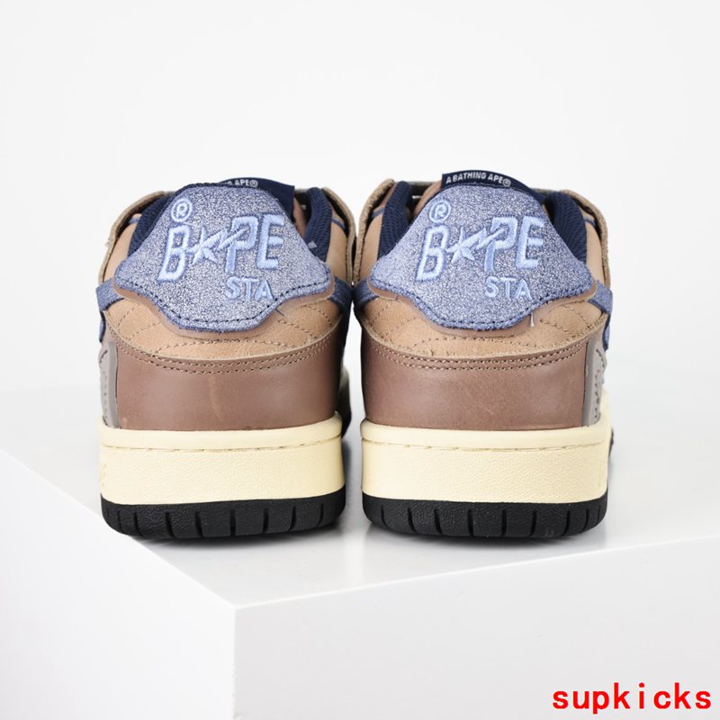 A Bathing Ape Bape Sta Sk8 Brown Light Purple