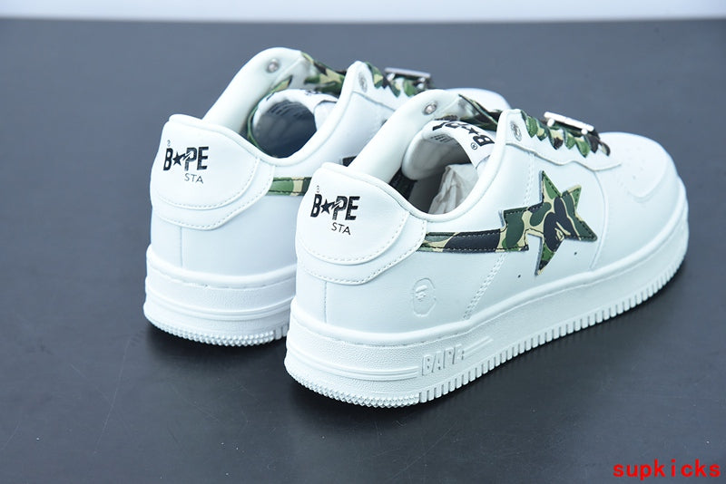 A Bathing Ape Bape Sta Low White ABC Camo Green (2021)