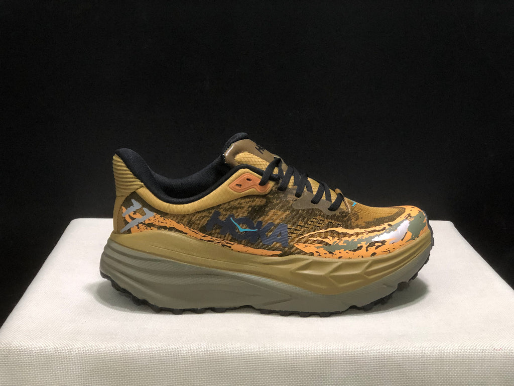 Hoka One One Stinson 7 Comfortable Anti-slip Outdoor Running Shoes Sneakers Brown