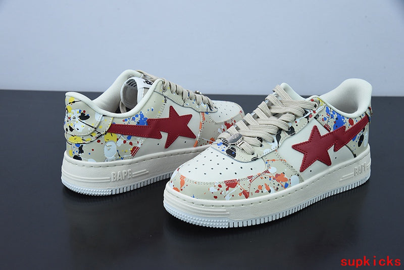 A Bathing Ape Bape Sta Paint Beige