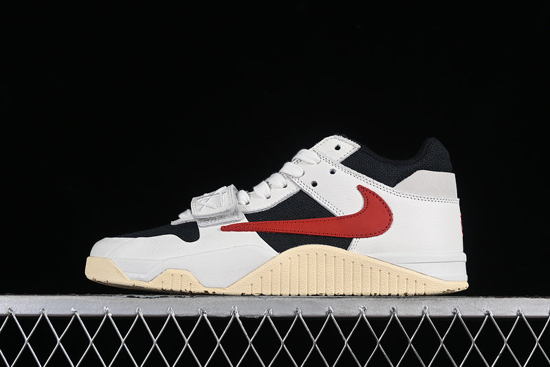 Travis Scott Nike Air Jordan Jumpman Jack TR Univerity Red Black White Muslin Sneakers